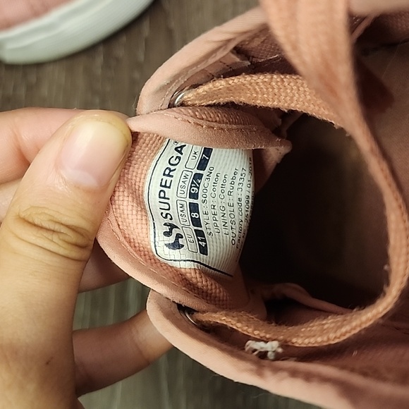 Superga Cotu Classic Canvas Sneakers 2750 Pink Peach Size - Picture 6 of 6